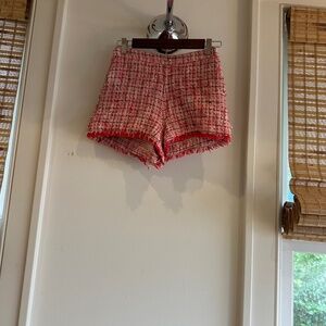 Lovers + Friends Red Tweed Shorts XS
